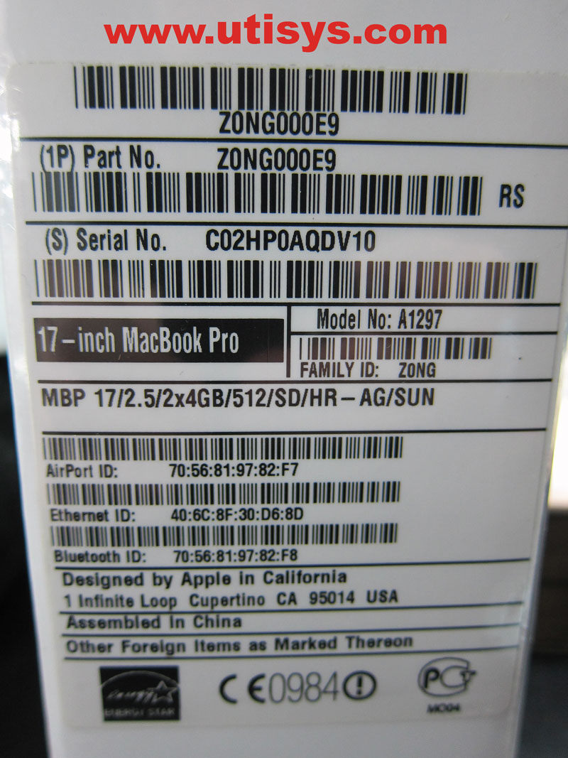 Apple Macbook Pro 17"